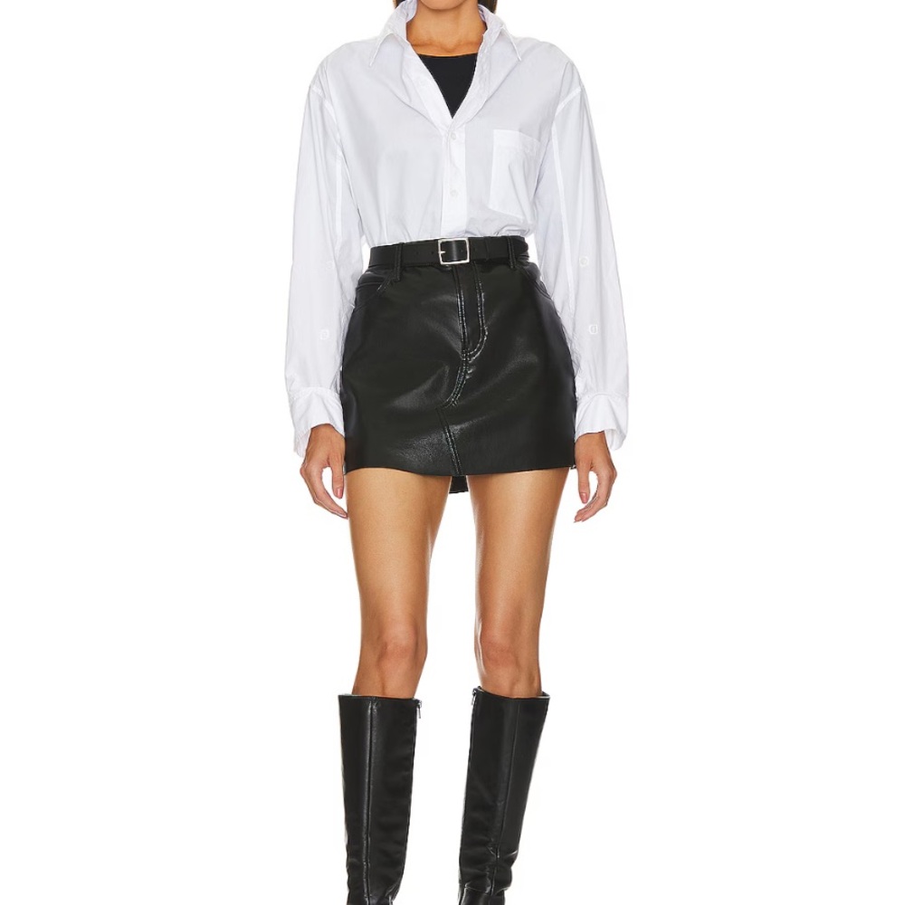 Frame Denim Black Mini Skirt